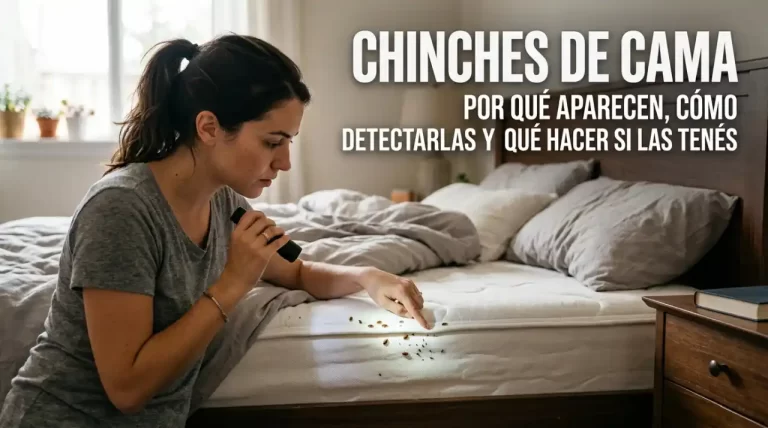 Chinches de cama: por qué aparecen, cómo detectarlas y qué hacer si las tenés