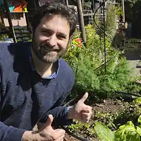 Retrato de Gabriel en su huerta